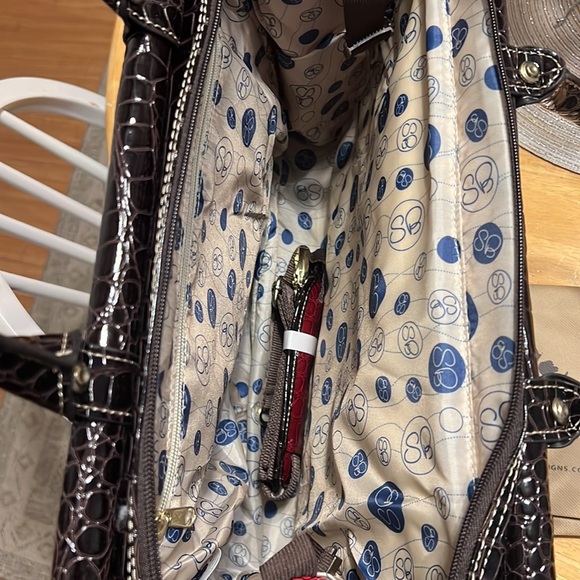 Crocodile print shoulder bag - Picture 2 of 7